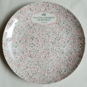 Pink Floral Plate